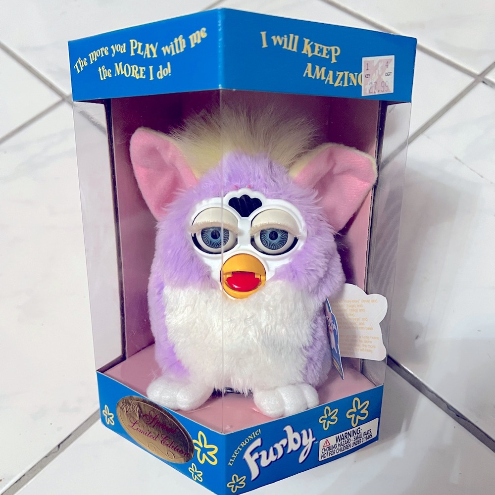 1998 Special Limited Edition Purple Furby New In Box with Tags✨